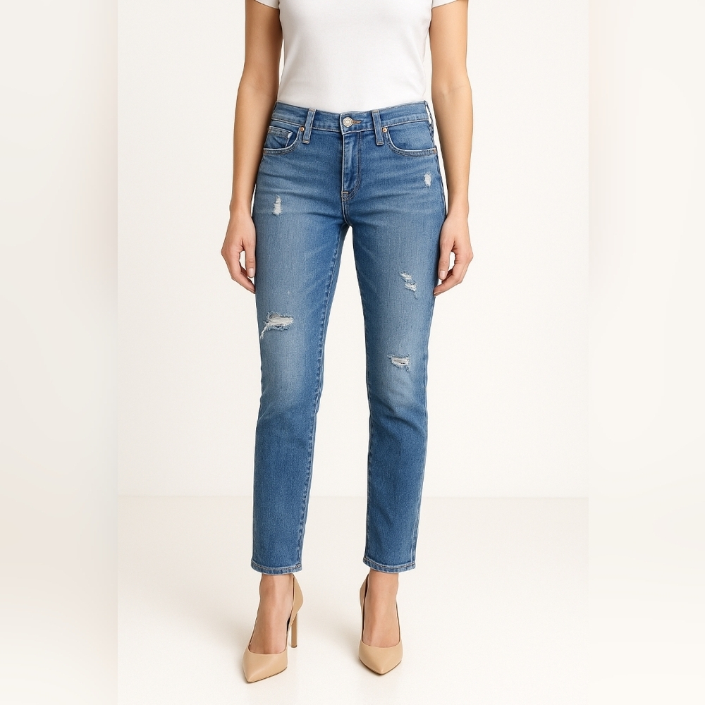 Adriano Goldschmied AG The Stilt Slim Straight Cigarette Jeans 26R Medium Wash